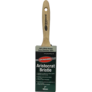 HB198105 2 in. Aristocrat Flat White Bristle Brush