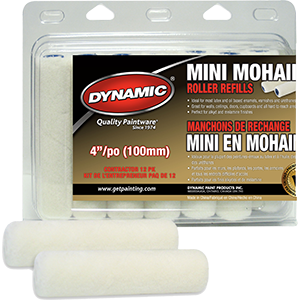 Dynamic HM005402 4 in. Mini Mohair Roller Refill - 2 Pack
