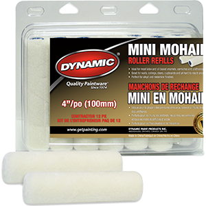 Dynamic HM005400 4 in. Mini Mohair Refill - 12 Pack
