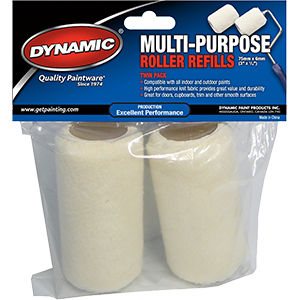 Dynamic HB462826 3 x 0.25 in. Multi Purpose Trim Roller Refill - 2 Pack- Pack of 10