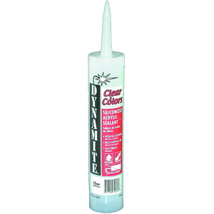5009-0-61 10 oz. Clear A5 Silicone Acrylic Sealant - Clear - 10.1 oz.