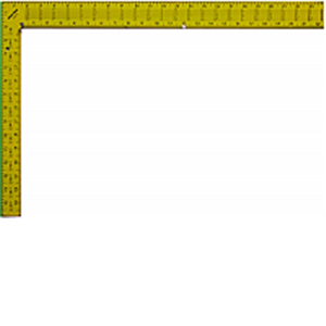Great Neck Saw 10219 16 x 24 in. Yellow Rafter Square