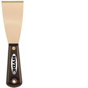 Hyde Mfg 2320 2 in. Black & Silver Brass Blade Stiff Putty Knife Non-Spark