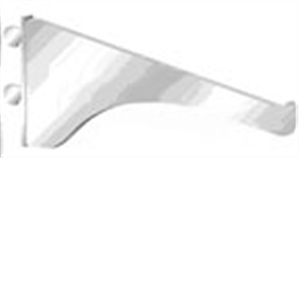 Knape & Vogt 180BLK8 8 in. Black Regular Duty Bracket  Pack of  10