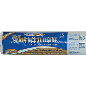 9 in Paint Roller Cover, 3/8" Nap, European Woven Fabric