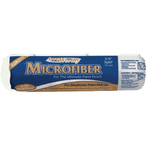 9 in Paint Roller Cover, 9/16" Nap, European Woven Fabric