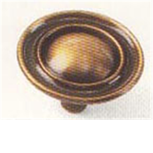 1 1/2" Classic Traditions Ambassador Knob, Antique Brass