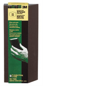 3M Extra Large Single Angle Sanding Sponge 910PSA-12-CC, 2 7/8" x 8" x 1" Fine, 12/cs | For Boats | by West Marine