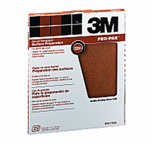 99411NA 9 x 11 in. 220A Garnet Sandpaper- 25 Pack