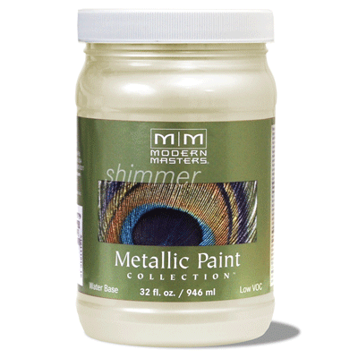 1 Qt Modern Masters ME164 Flash Gold WB Decorative Metallic Paint