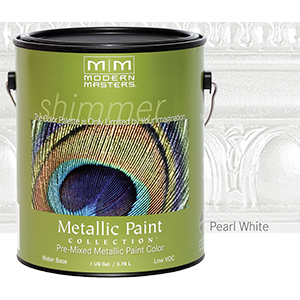1 Gal ME196 Pearl White WB Decorative Metallic Paint