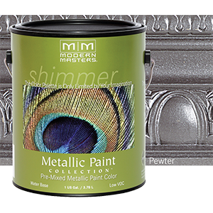ME209 1 Gallon Pewter Metallic Paint - Semi Opaque