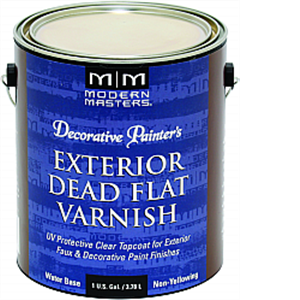 Picture of MODERN MASTERS DP612 1 Gallon Exterior Dead Flat Varnish - Clear Top Coat