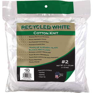 64250 Recycled White Cotton Wiping Cloth - Size 2.5 lbs<BR>