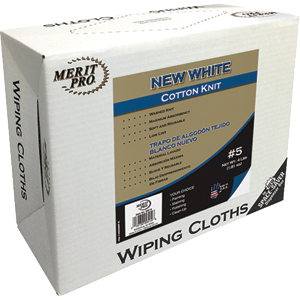 99514 White Cotton Knit Wiping Cloth - White - No. 5