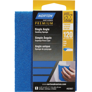 82067 5 x 120 Grit Single Angle Sanding Sponge