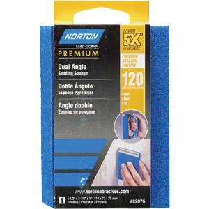 82076 5 x 120 Grit Dual Angle Sanding Sponge