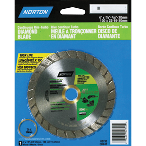 2792 4 in. Diamond Blade Turbo Continuous Rim