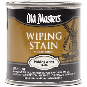 Picture of Old Masters 12416 0.5 Pint. Pickling White Wiping Stain- 550 Voc