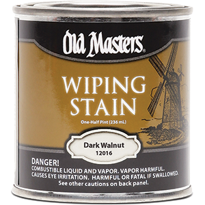 Picture of Old Masters 12016 0.5 Pint. Dark Walnut Wiping Stain- 240 Voc