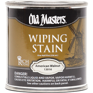 Picture of Old Masters 13016 0.5 Pint. American Walnut Wiping Stain Classics- 240 Voc