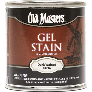 80716 0.5 Pint. Dark Walnut Gel Stain