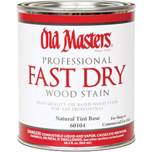 Picture of Old Masters 60104 Natural Tint Base Fast Dry Wood Stain - 1 Quart