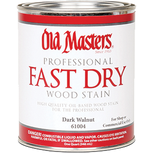 Picture of Old Masters 61004 Dark Walnut Fast Dry Wood Stain - 1 Quart