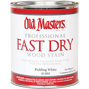 61404 Pickling White Fast Dry Wood Stain - 1 Quart