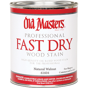 61604 Natural Walnut Fast Dry Wood Stain - 1 Quart