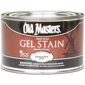 84108 Deep Red Crimson Fire Gel Stain - 1 Pint