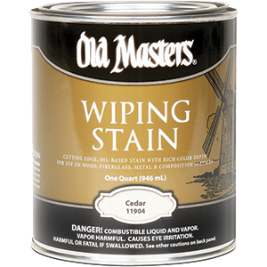 11904 Cedar Wiping 240 Voc Stain - 1 Quart