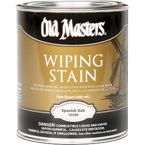 Picture of Old Masters 12204 Spanish Oak Wiping 240 Voc Stain - 1 Quart