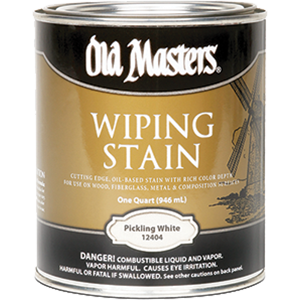 Picture of Old Masters 12404 Pickling White Wiping 550 Voc Stain - 1 Quart
