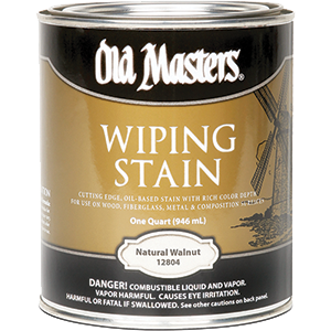 Picture of Old Masters 12804 Natural Walnut Wiping 240 Voc Stain - 1 Quart