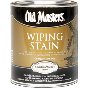 Picture of Old Masters 13004 American Walnut Wiping 240 Voc Stain - 1 Quart