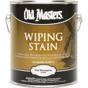 Picture of Old Masters 11401 Red Mahogany Wiping 240 Voc Stain - 1 Gallon