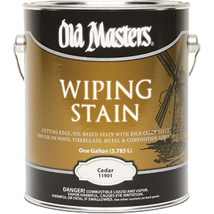 Picture of Old Masters 11901 Cedar Wiping 240 Voc Stain - 1 Gallon