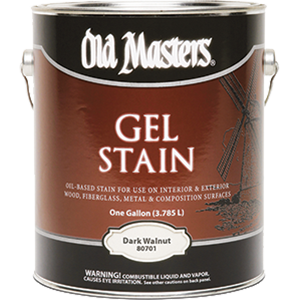 Picture of Old Masters 80701 Dark Walnut Gel 550 Voc Stain - 1 Gallon