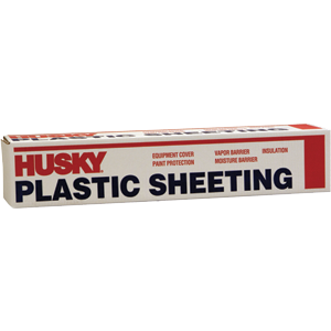 12' x 400' Poly - America 71204C Clear Husky .7-Mil Low Density Plastic Sheeting
