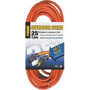 EC501725 25 ft. 14 - 03 - 15 SJTW Orange Outdoor Extension Cord