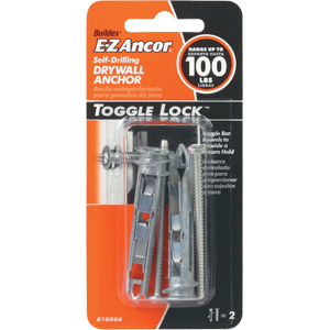 Picture of Dixie - Itw Brands 10006 EZ Ancor Toggle Lock Self Drilling Drywall Anchor&#44; 2 Pack