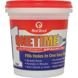 1 Pt Red Devil 548 Onetime Light Weight Spackling