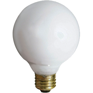 Picture of Satco Products S3440 25W Medium Base Globe Light- White- Pack Of 6
