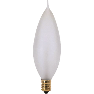 Picture of Satco Products S3778 25W Turn Tip Candelabra Base Light Bulb  Frosted   Pack of 10