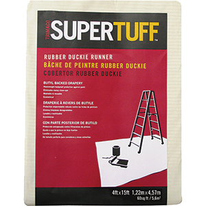 80208 Rubber Duckie Drapery Drop Cloth- 4 x 15 ft.