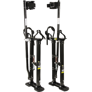 10771 24-40 in. Black Strap-N-Stride Drywall Stilt - Black - 24 - 40 in.