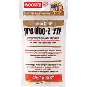 Picture of Wooster Brush Company RR371 4.5 in. Jumbo-Koter Pro & Doo-Z Ftp 0.37 in. Roller Cover - 2 Pack