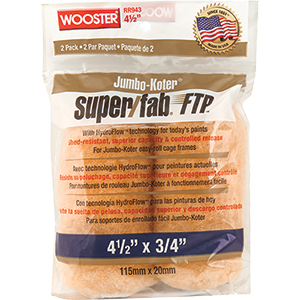 RR943 4.5 in. Jumbo-Koter Super Fab Ftp 0.75 in. Roller Cover- 2 Pack