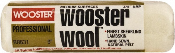 Picture of Wooster Brush Company RR631 9 in. Wool 0.38 in. Nap Roller Cover